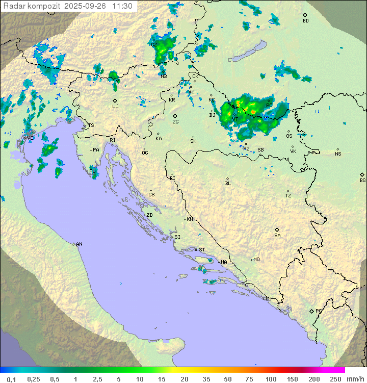 Padavine Hrvaška