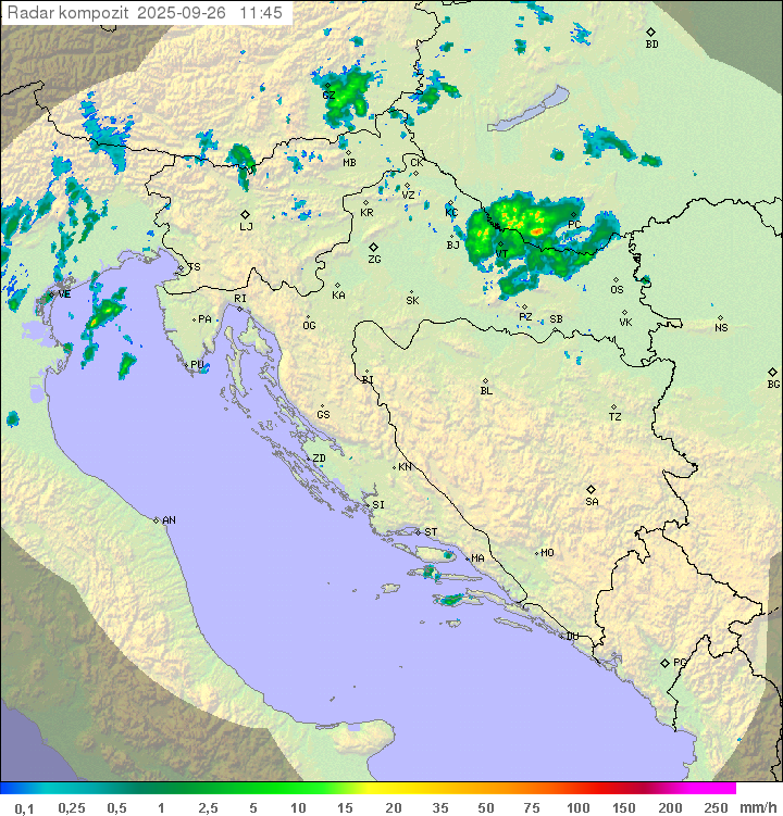 Padavine Hrvaška