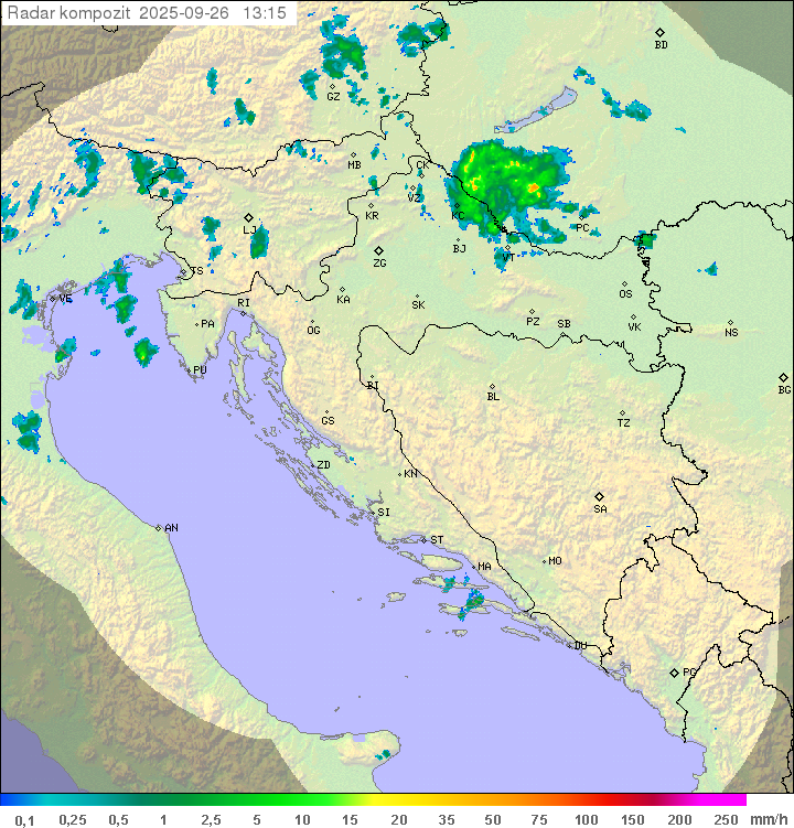 Padavine Hrvaška