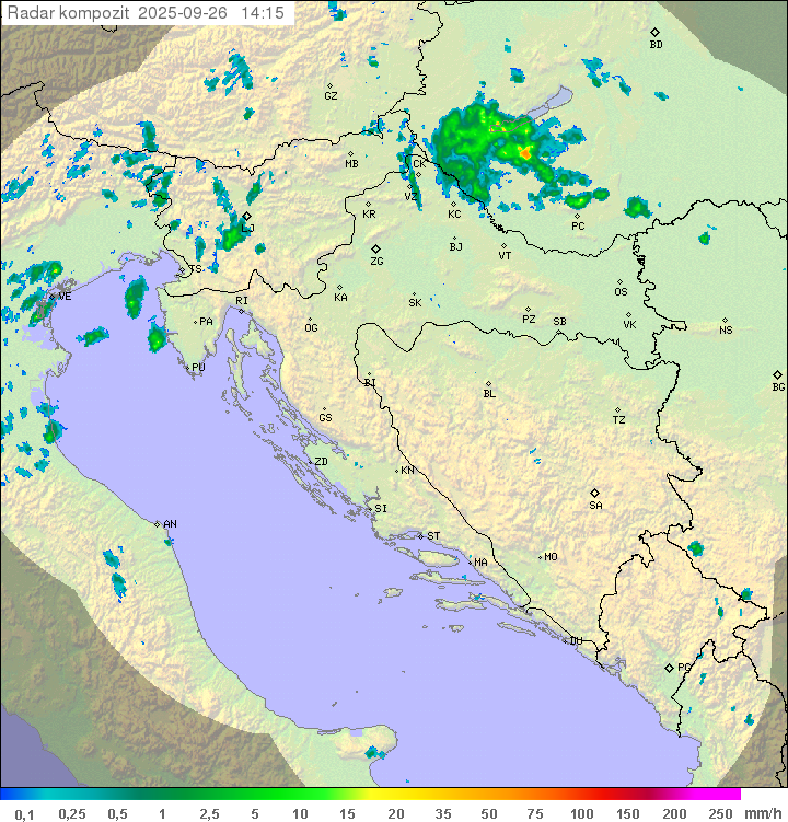 Padavine Hrvaška