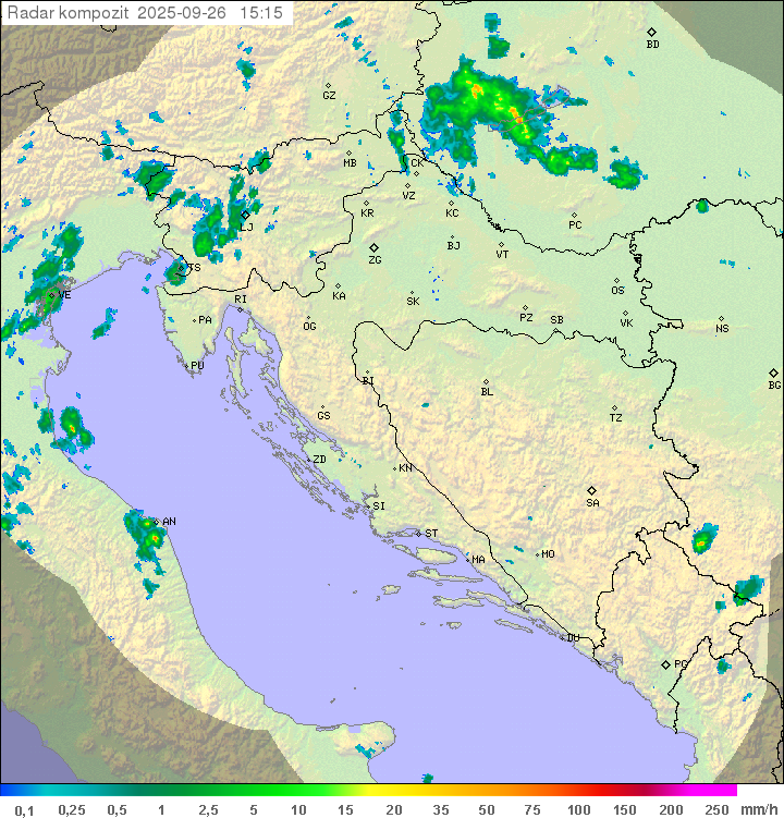 Padavine Hrvaška