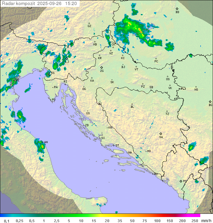 Padavine Hrvaška