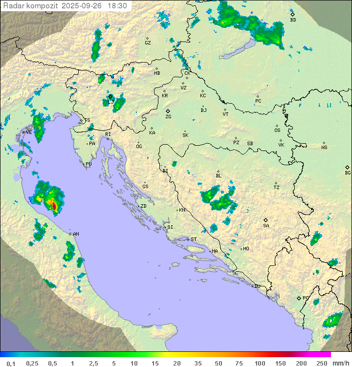 Padavine Hrvaška