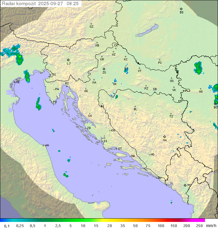 Padavine Hrvaška