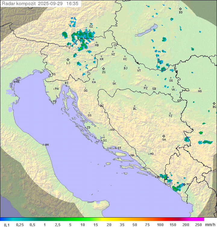 Padavine Hrvaška