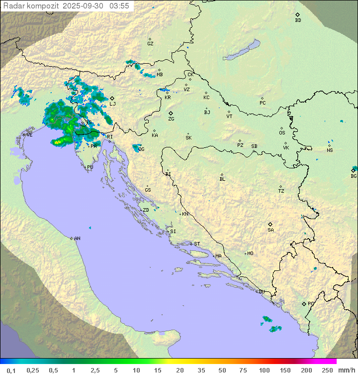 Padavine Hrvaška