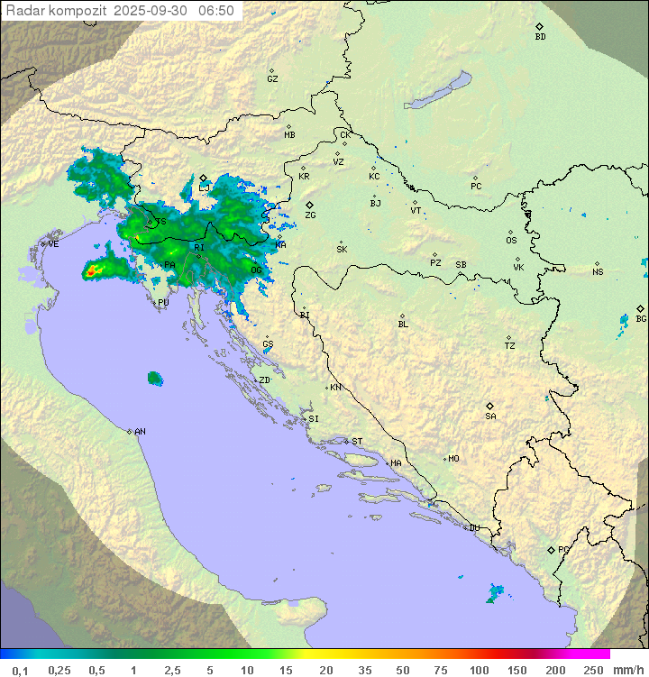 Padavine Hrvaška