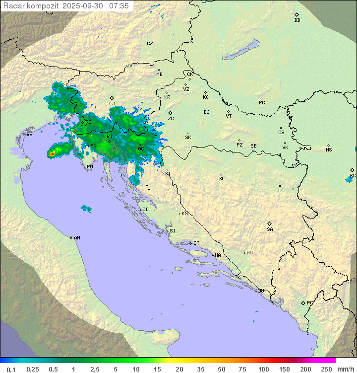 Padavine Hrvaška