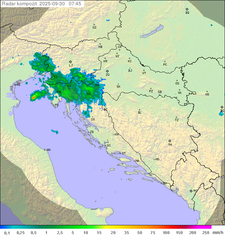 Padavine Hrvaška
