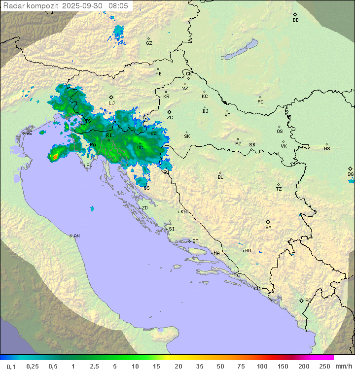 Padavine Hrvaška