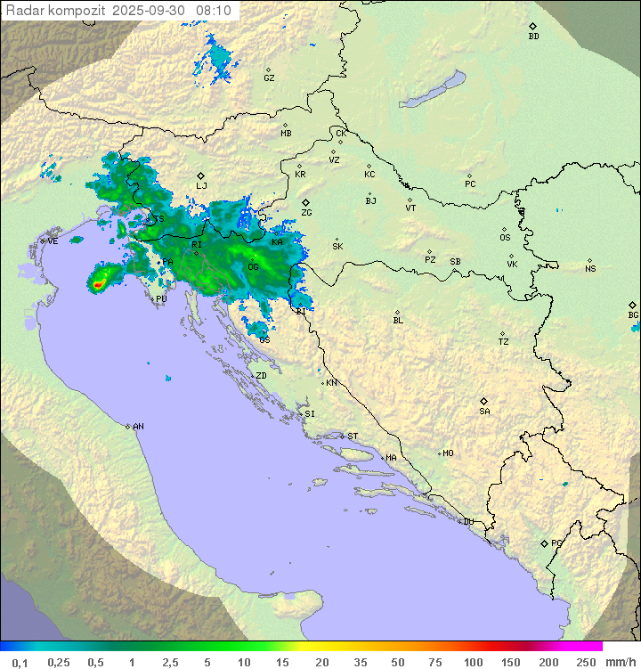 Padavine Hrvaška