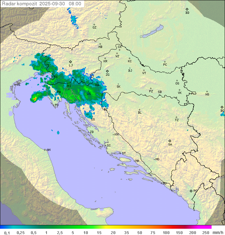 Padavine Hrvaška