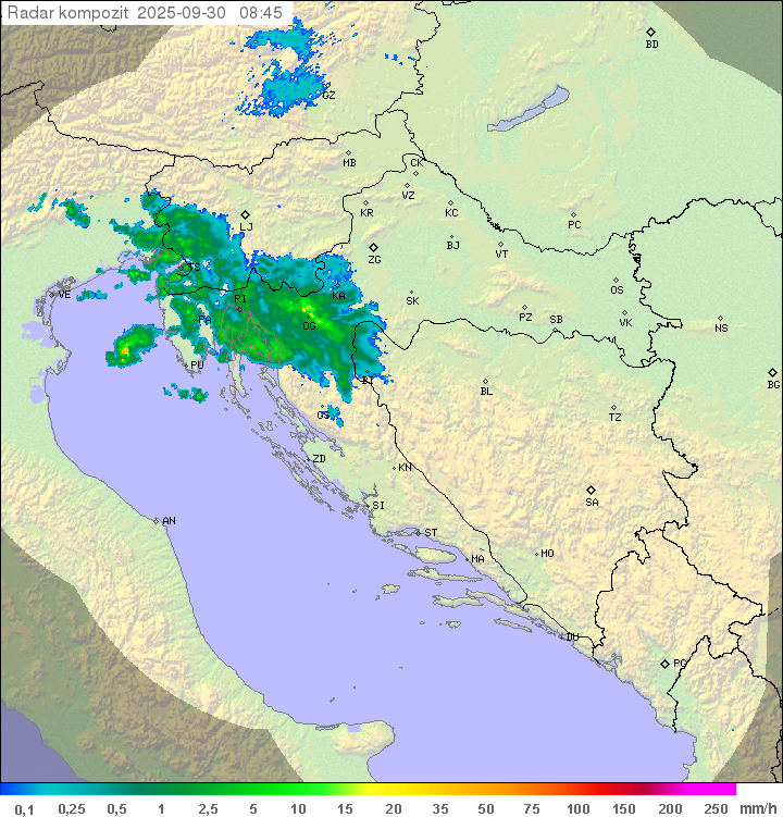 Padavine Hrvaška