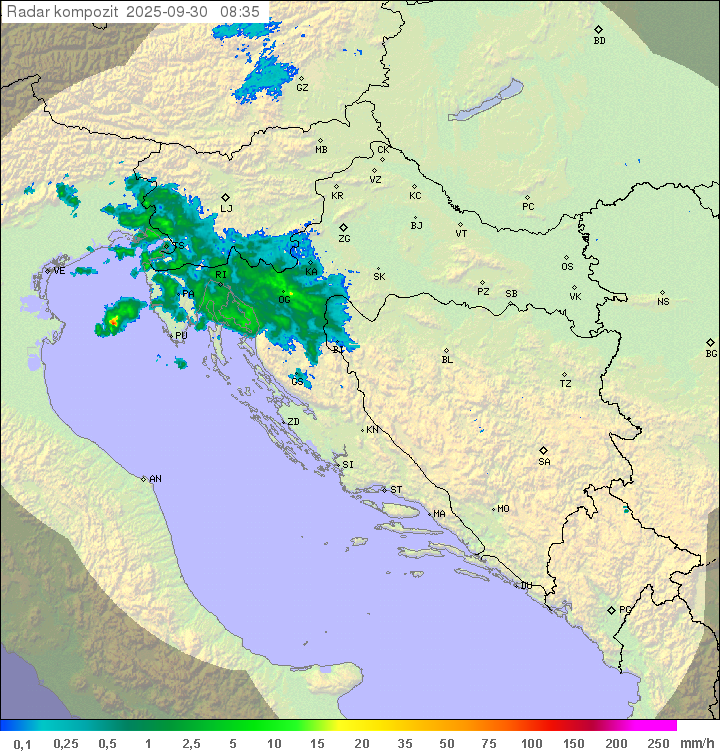 Padavine Hrvaška