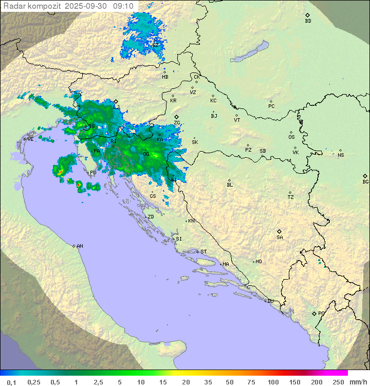 Padavine Hrvaška