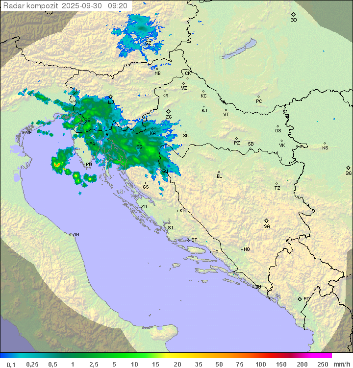 Padavine Hrvaška