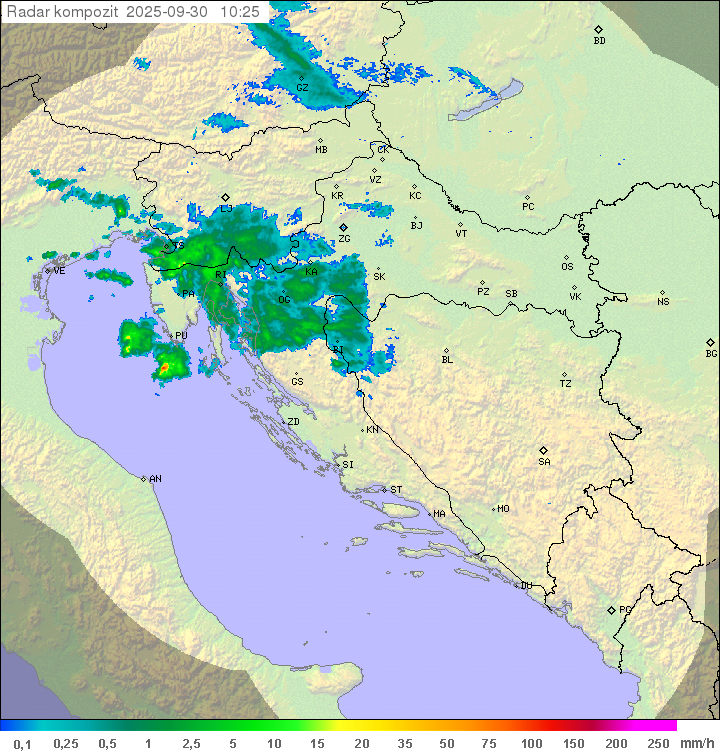 Padavine Hrvaška
