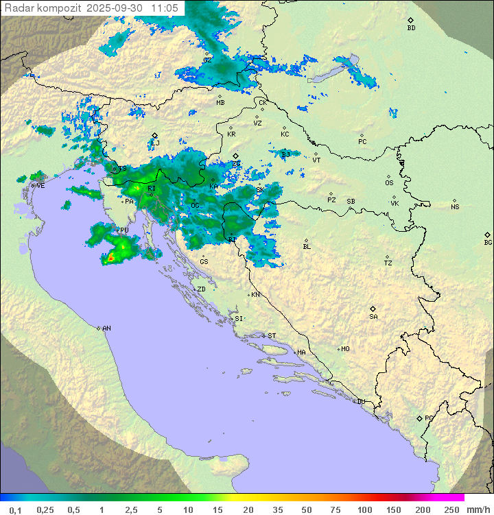 Padavine Hrvaška