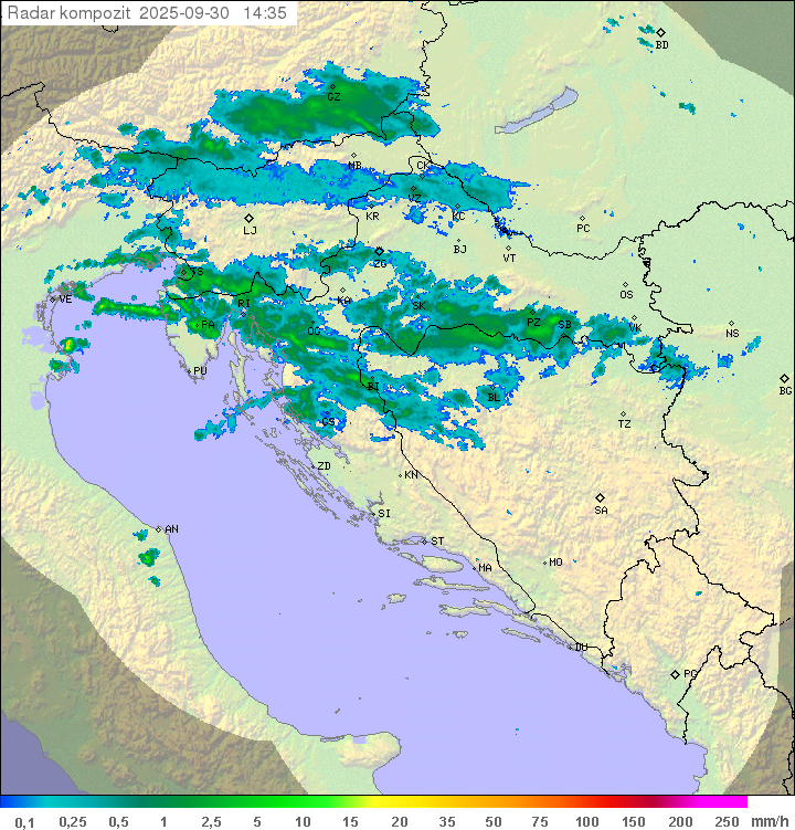 Padavine Hrvaška