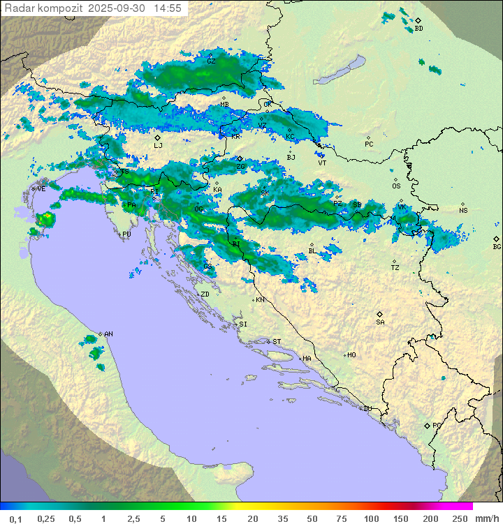 Padavine Hrvaška