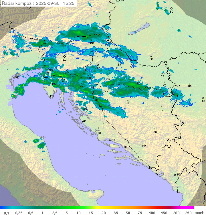 Padavine Hrvaška