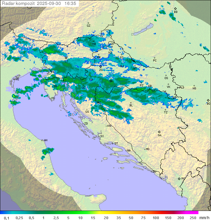 Padavine Hrvaška