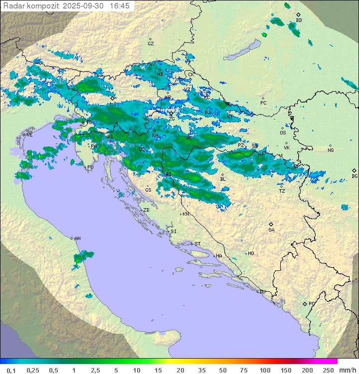 Padavine Hrvaška