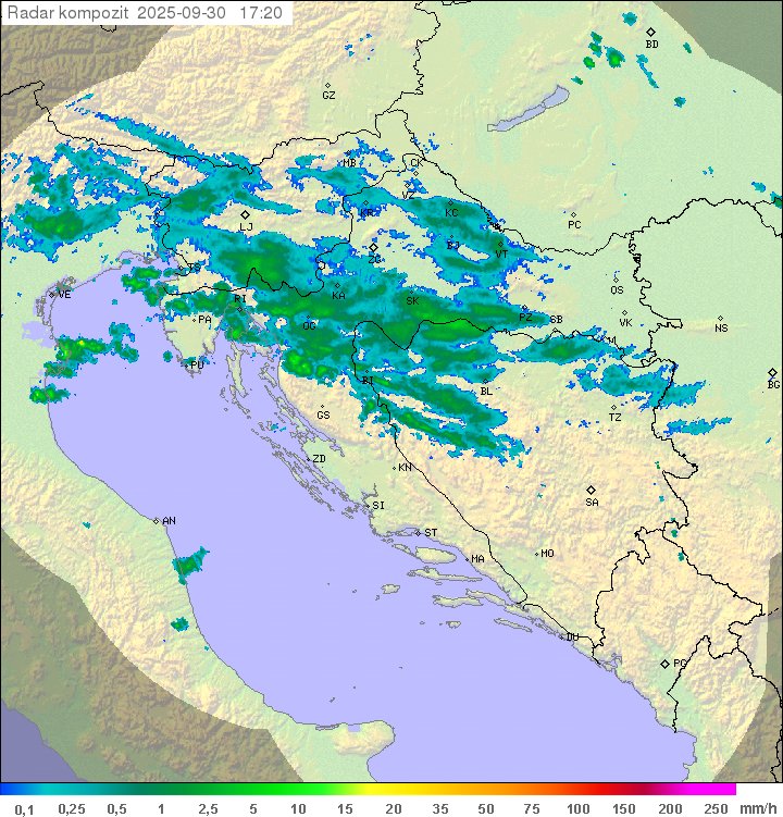 Padavine Hrvaška