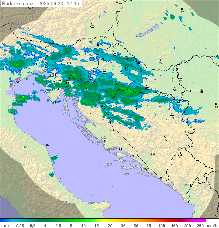 Padavine Hrvaška