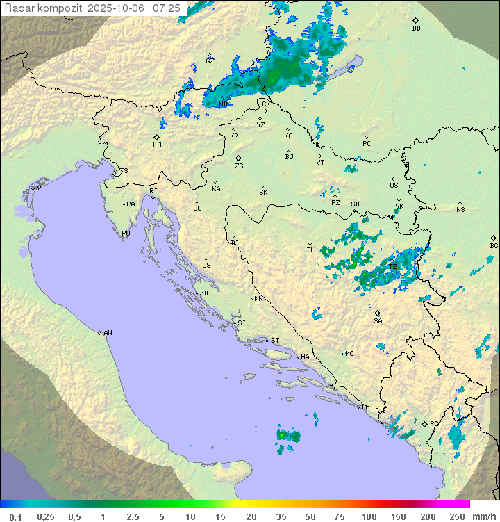 Padavine Hrvaška