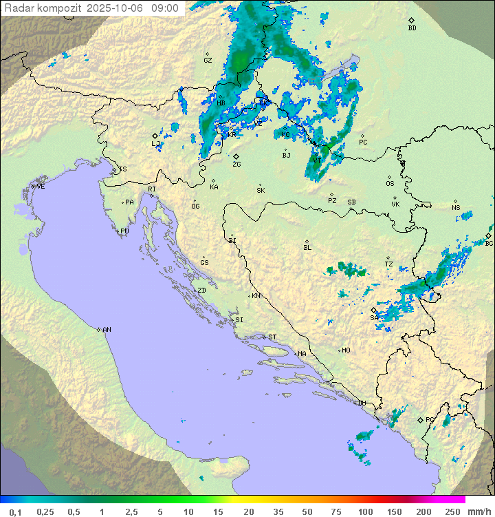 Padavine Hrvaška