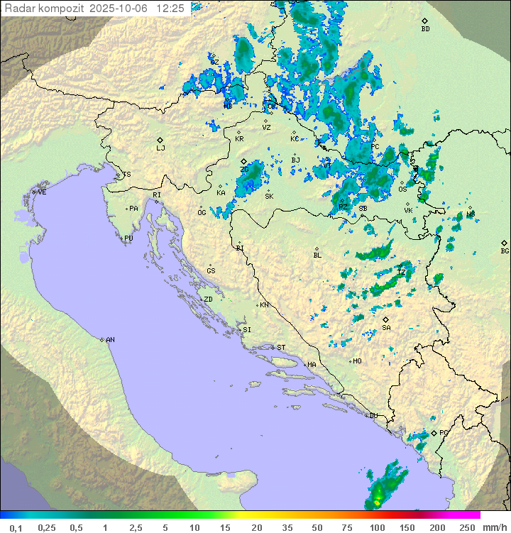 Padavine Hrvaška