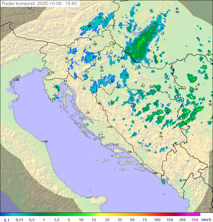 Padavine Hrvaška