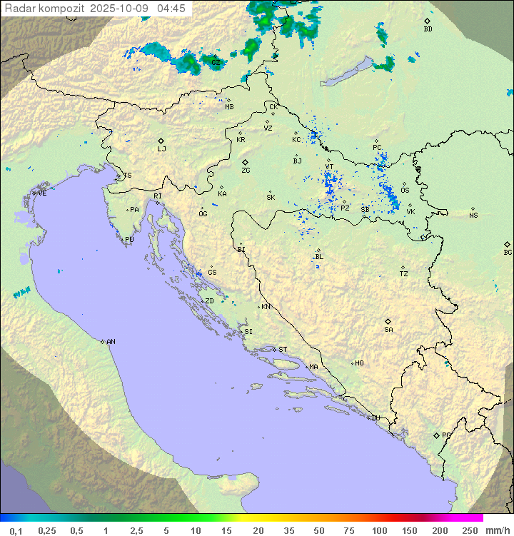 Padavine Hrvaška