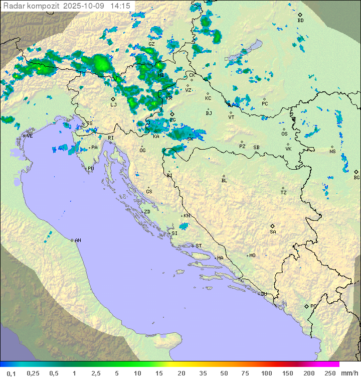 Padavine Hrvaška