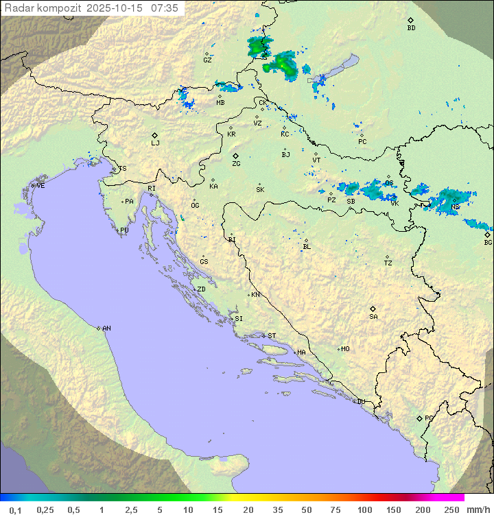 Padavine Hrvaška