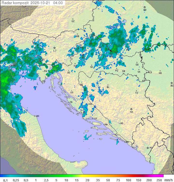 Padavine Hrvaška