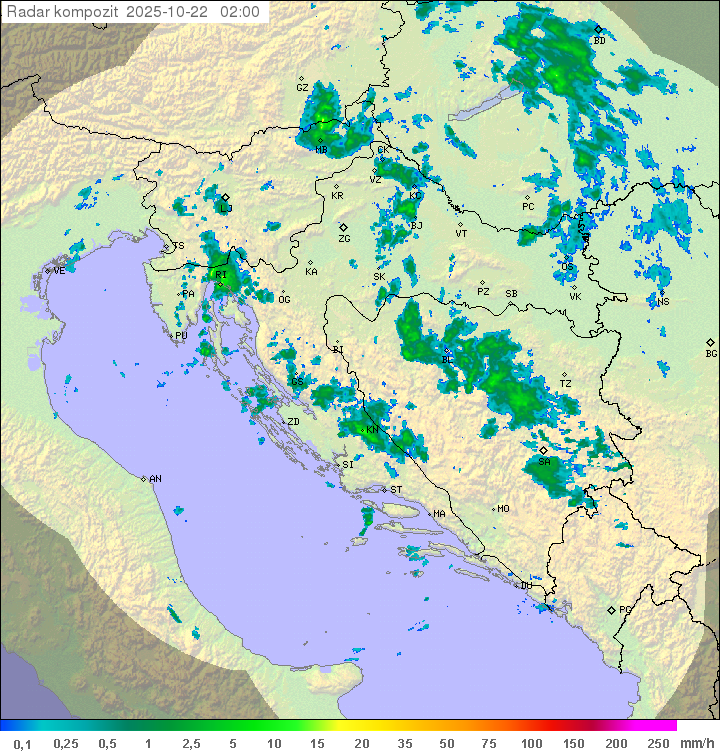 Padavine Hrvaška