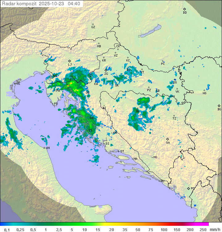 Padavine Hrvaška