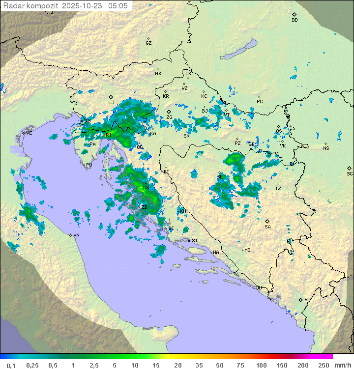 Padavine Hrvaška