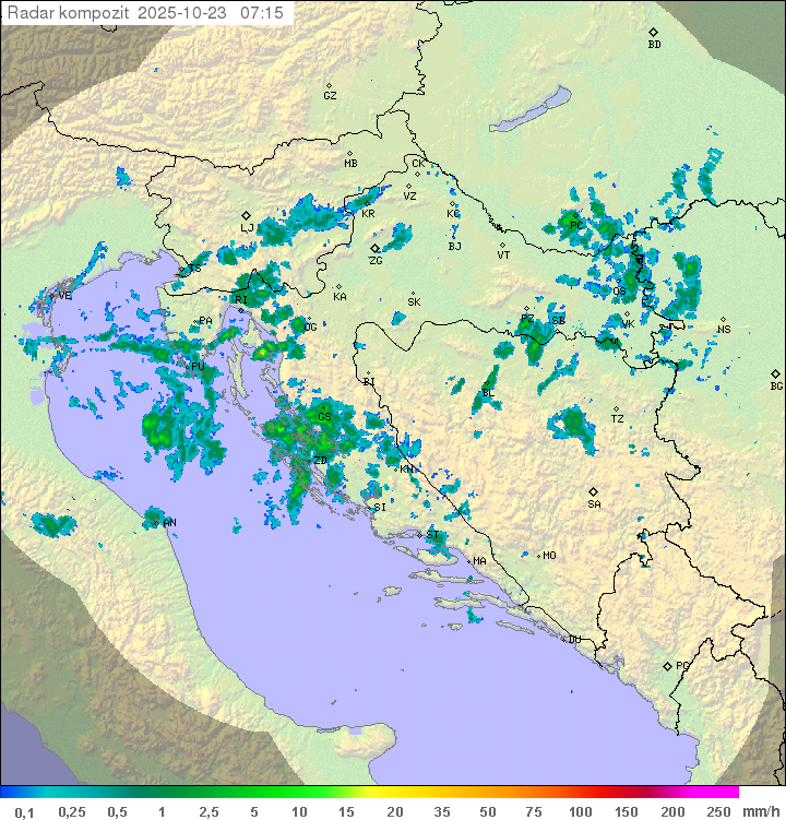 Padavine Hrvaška