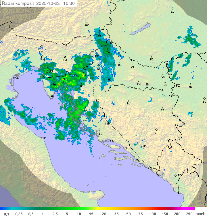 Padavine Hrvaška