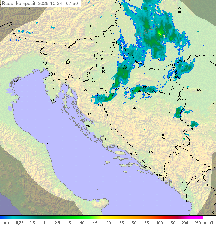 Padavine Hrvaška