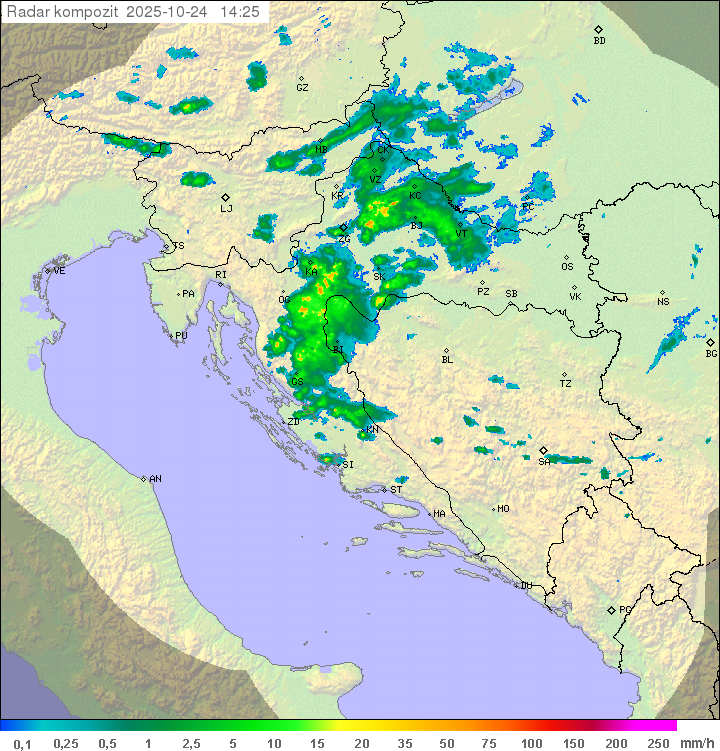 Padavine Hrvaška
