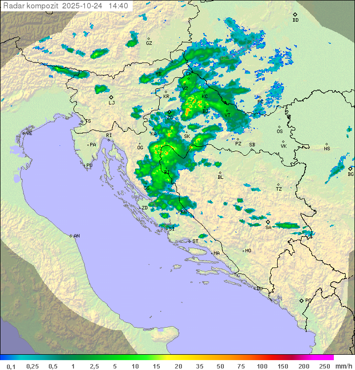 Padavine Hrvaška