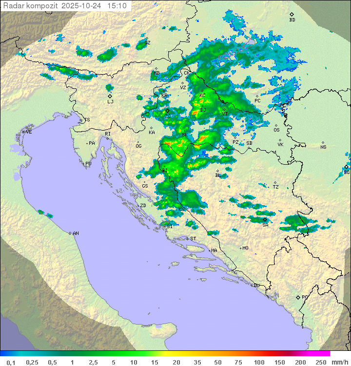 Padavine Hrvaška