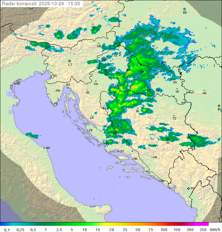 Padavine Hrvaška