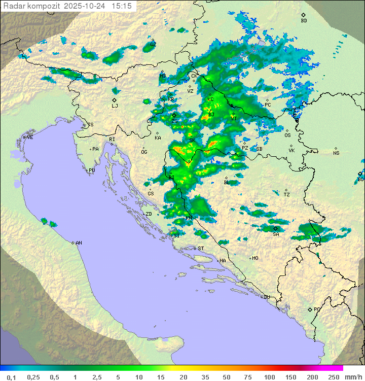 Padavine Hrvaška