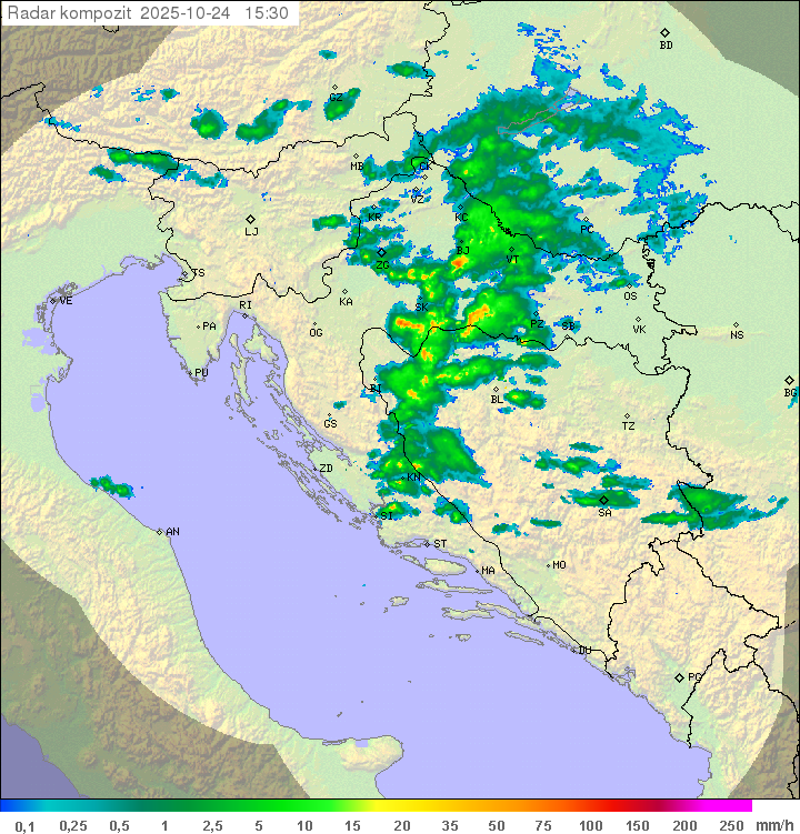 Padavine Hrvaška