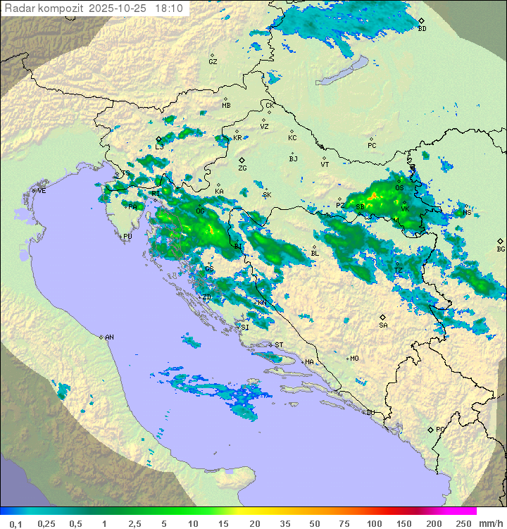 Padavine Hrvaška